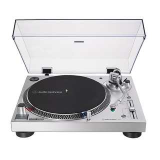 Audio-Technica AT-LP120X-USB Analog and USB Turntable (Silver
