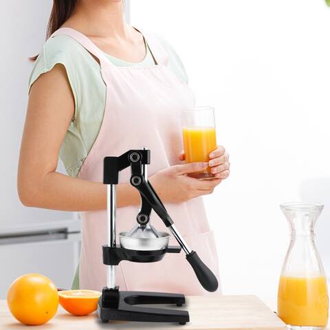 Hand Press Leaver Stainless Steel Orange Fruit Manual Juicer Squeezer