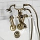 preview thumbnail 34 of 34, Kingston Brass Tub Wall Mount Clawfoot Tub Faucet with Hand Shower