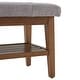 preview thumbnail 44 of 46, Entryway Shoe Bench Storage Bench Fabric Solid Wood, 43-inch Upholstered Bench for Living Room, Bedrooms