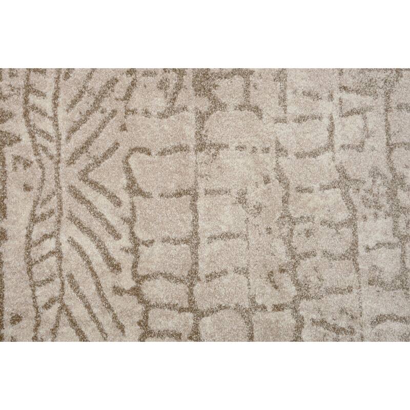 Alora Decor Venice Ivory, Beige, and Brown Abstract Rug