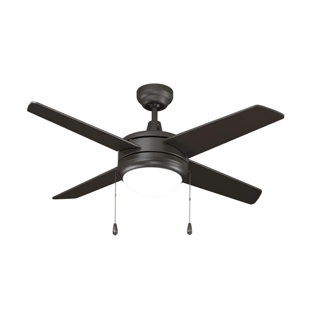 52" Europa IV 4-Blade Ceiling Fan Oil Rubbed Bronze Finish with Integrated LED Light