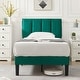 preview thumbnail 29 of 70, Kids Bed Frame, Height Adjustable Upholstered Bed, Twin Size Bed Set of 2