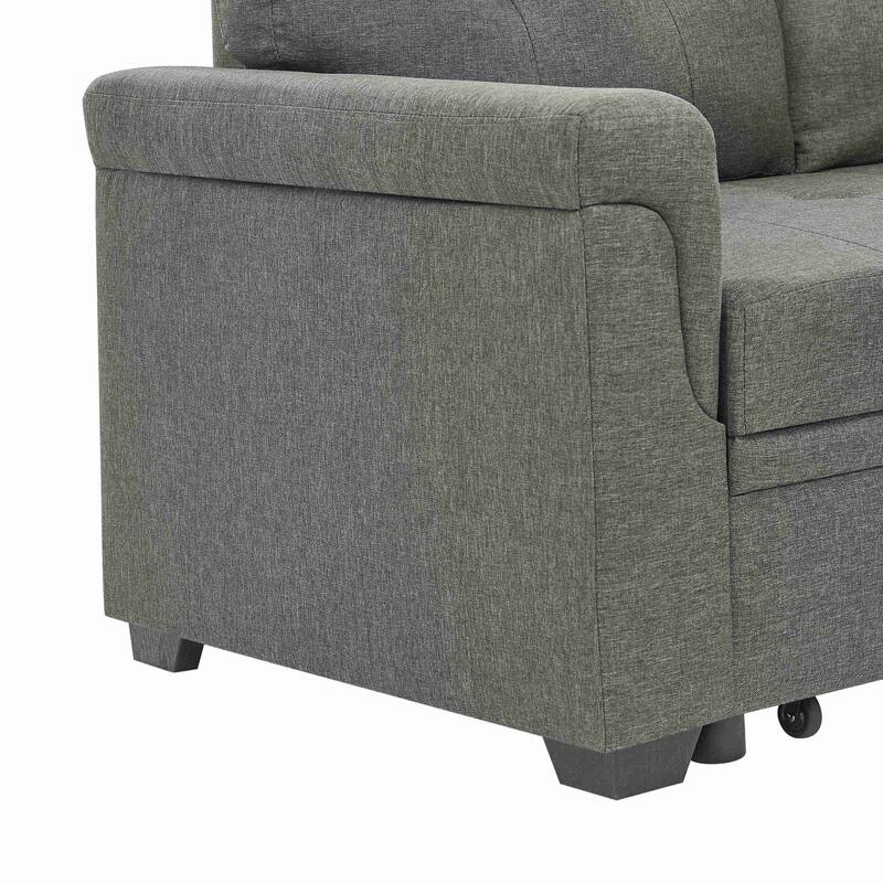 86'' Upholstered Pull-Out Sofa Bed