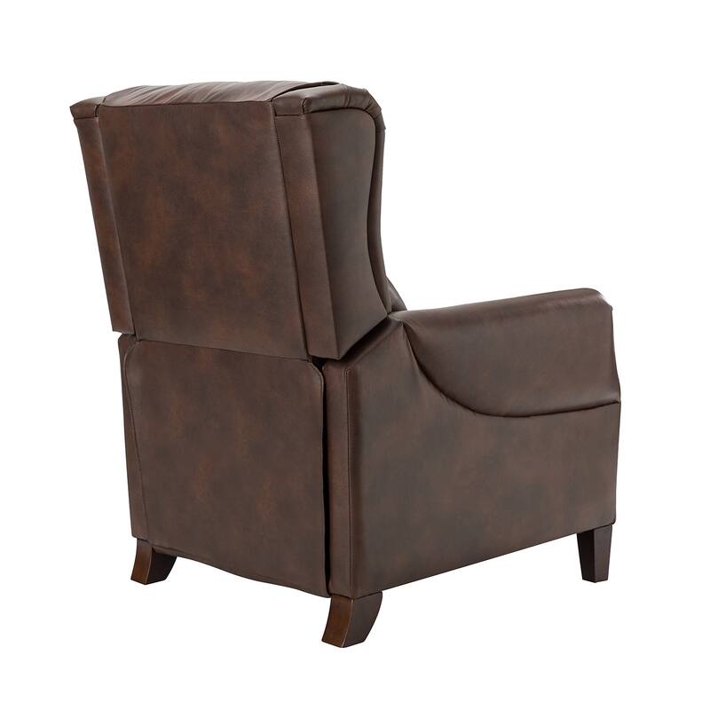 Alicia 32.68" Wide Genuine Leather Manual Recliner