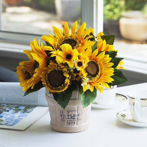 Fake sunflower outlet arrangements