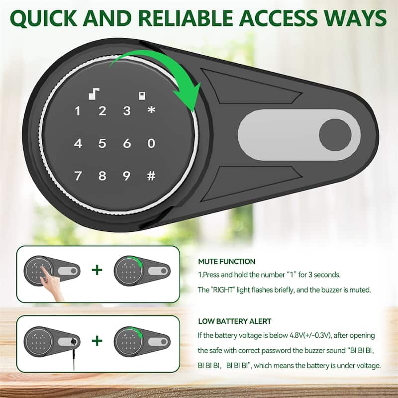 Depository Drop Safe,Front Drop Slot Lock Box with Digital Combination