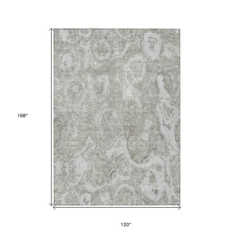HomeRoots Abstract Transitional Rectangle Outdoor Rug