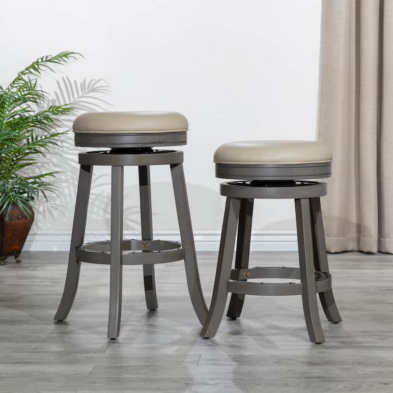 DTY Indoor Living Creede Backless Swivel Stool