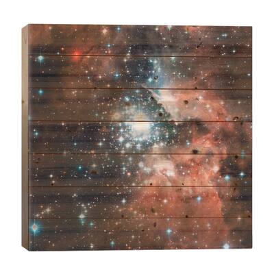 Young Star Cluster, NGC 3603 Nebula Print On Wood by NASA - Multi-Color