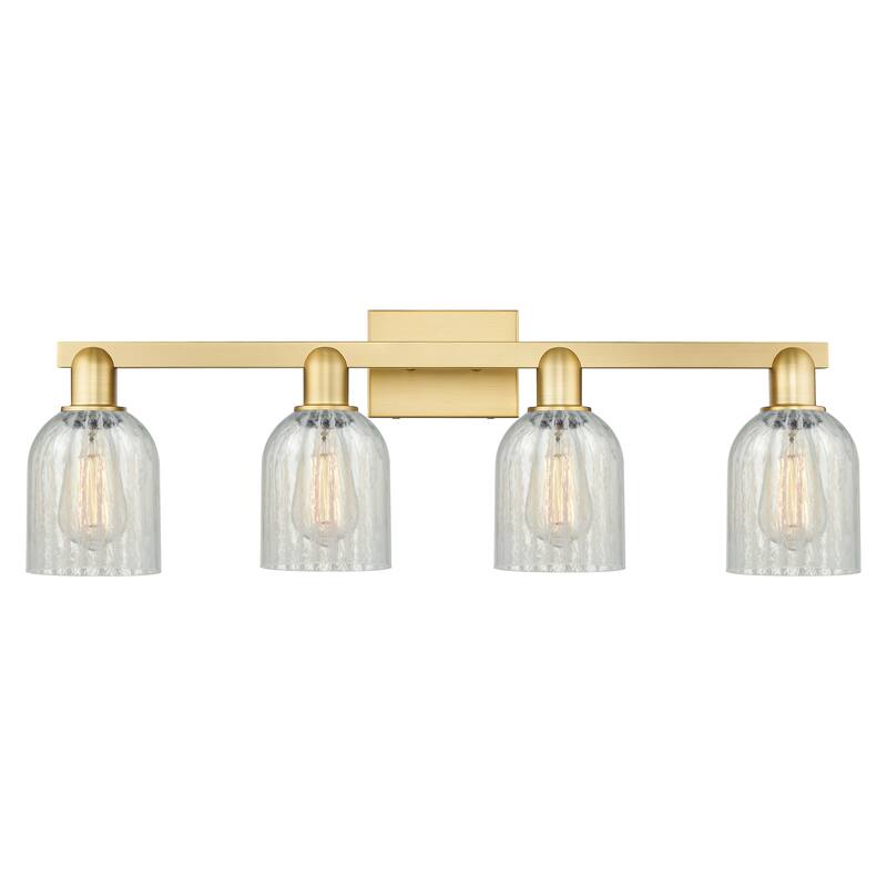 Innovations Lighting Endless Possibilities Arcadia - Caledonia - 4 Light 32" Bath Vanity Light - Mouchette/Satin Gold