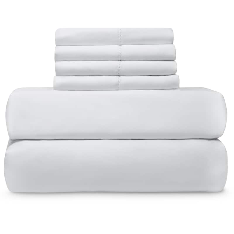 800 Thread Count Hemstitch Bed Sheet Set with Extra Pillowcase