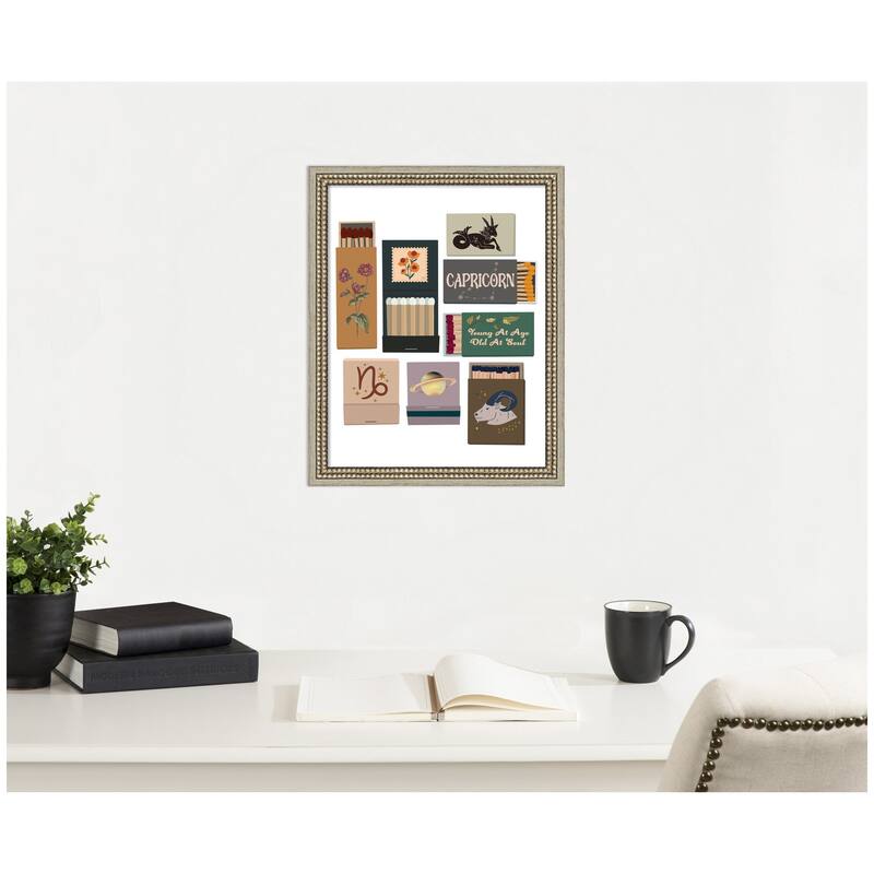 Kate and Laurel Capricorn Matchbooks 14x18 FC by Megan Ryan Framed Wall Art Print