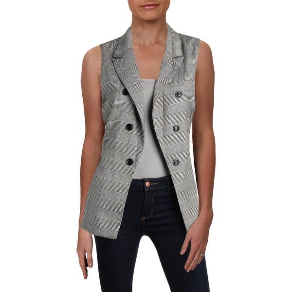 Shop Aqua Womens Suit Vest Plaid Business Overstock 28068717