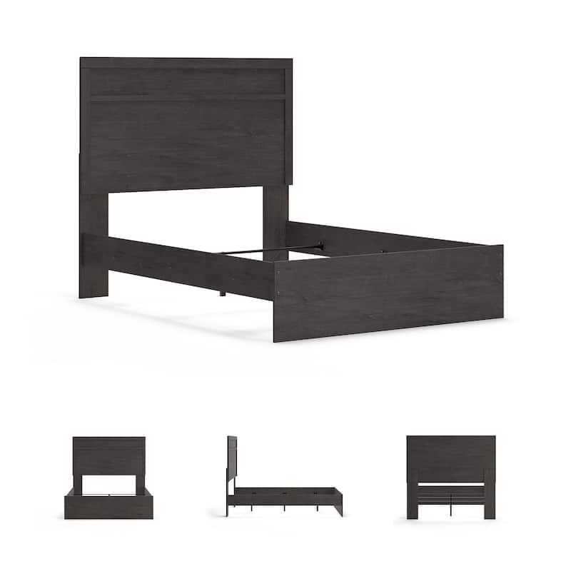 Belachime Black Panel Bed