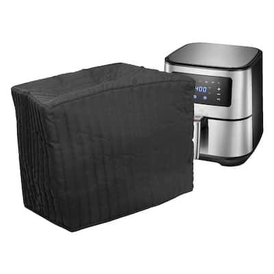 Solid Black 5-Quart Air Fryer Appliance Cover, Appliance Not Included