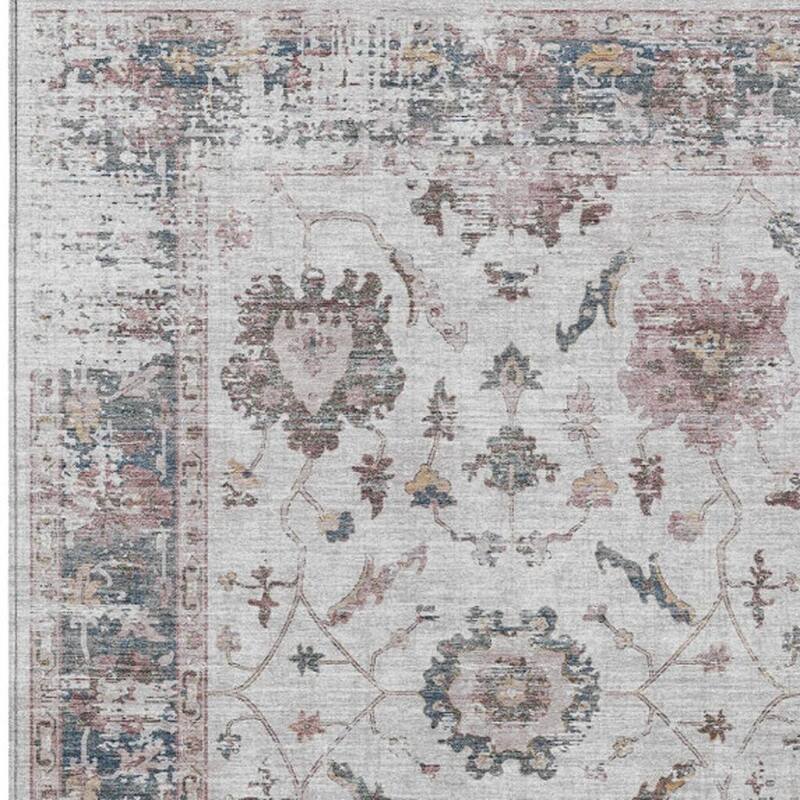 HomeRoots Floral Traditional Rectangle Outdoor Rug