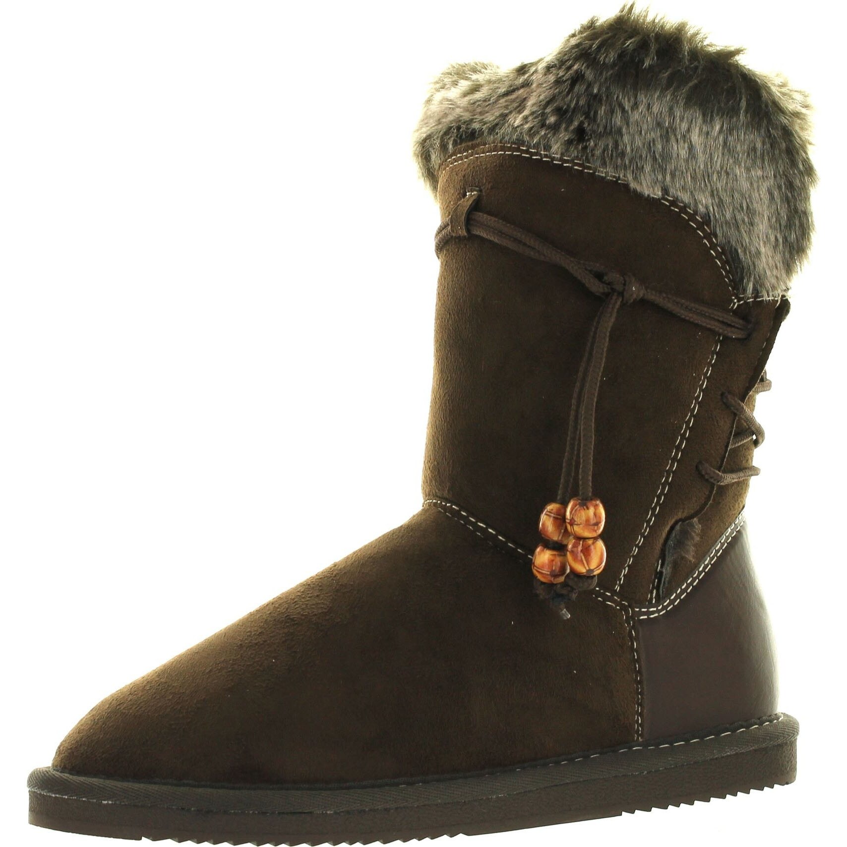 fur lined fashion boots