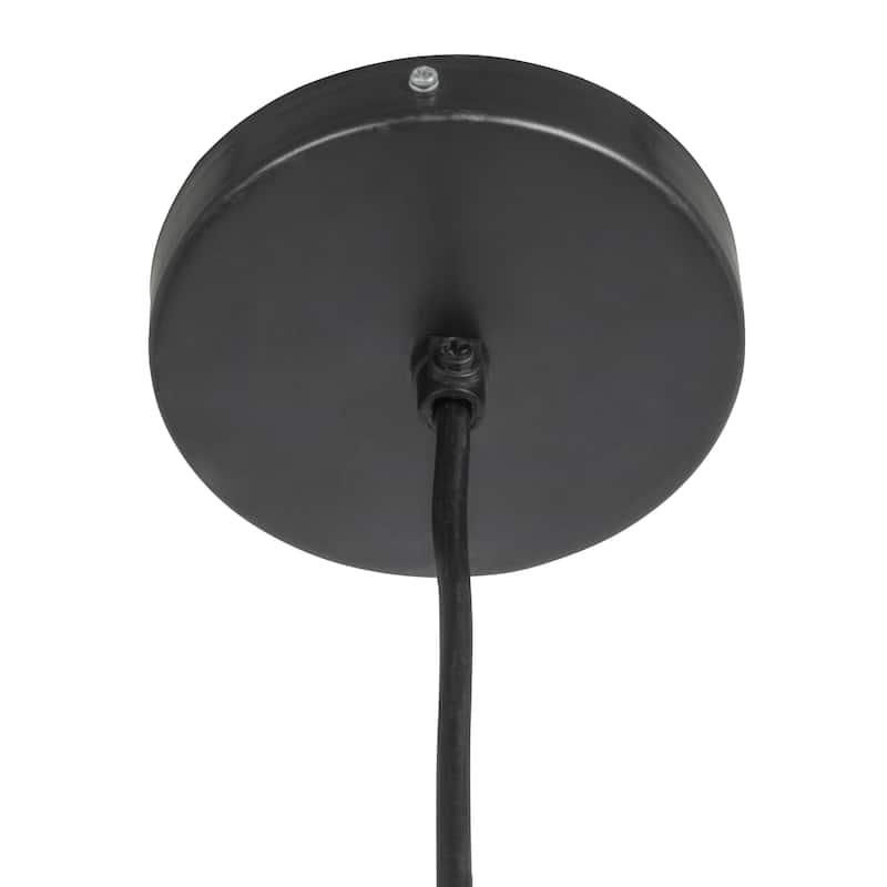 Marina Natural Capiz and Metal Orb Pendant Ceiling Light