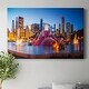 preview thumbnail 8 of 6, Downtown Chicago At Night Premium Gallery Wrapped Canvas - Ready to Hang