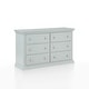 preview thumbnail 13 of 13, Suite Bebe Universal 6 Drawer Double Dresser