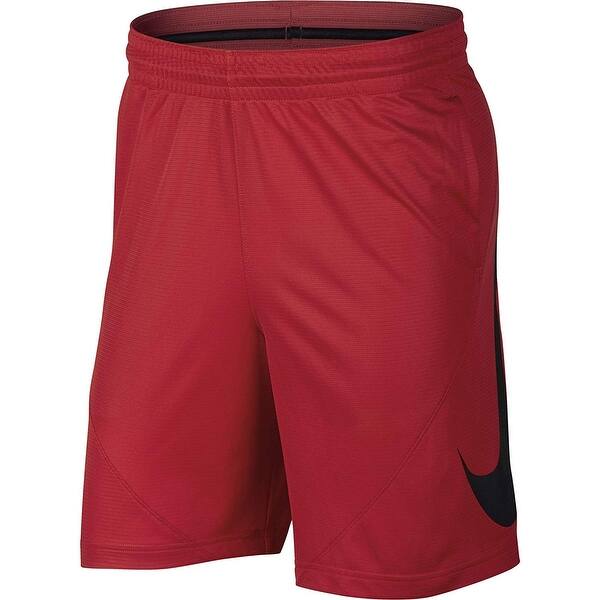 Shop Nike Men S Dri Fit Basketball Shorts Red Black 2xl