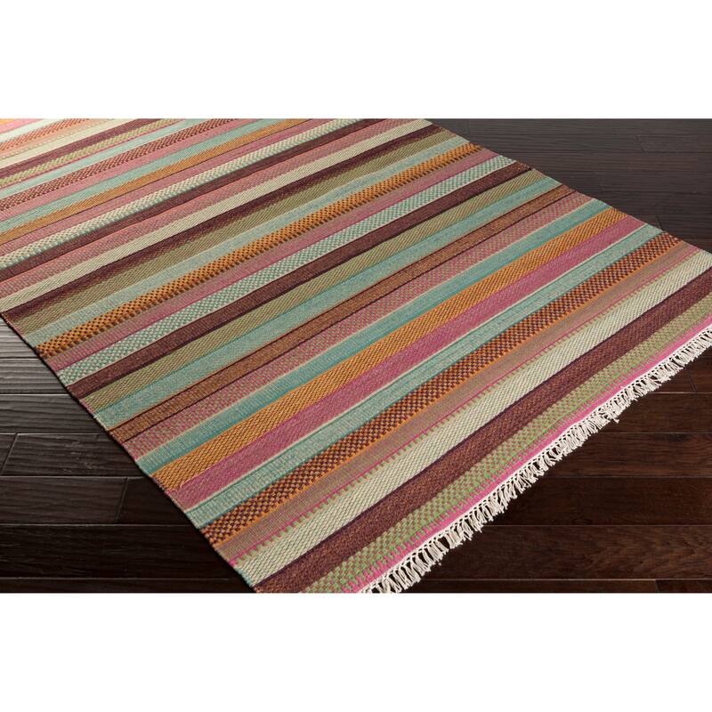 Hand-woven Tessa Stripe Wool Area Rug