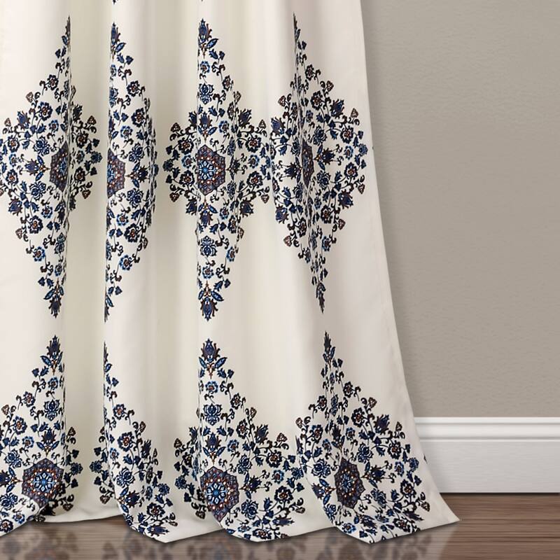 Lush Decor Keya Medallion Room Darkening Window Curtain Panel Set