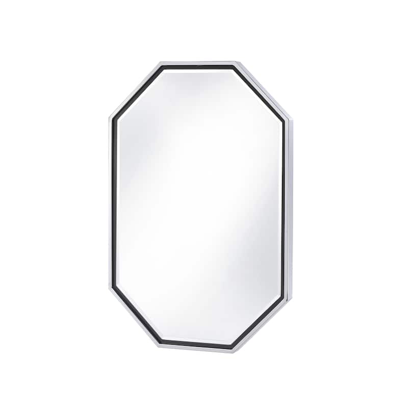 Jave Contemporary 36-inch Octagon Beveled Wall Mirror by Furniture of America
