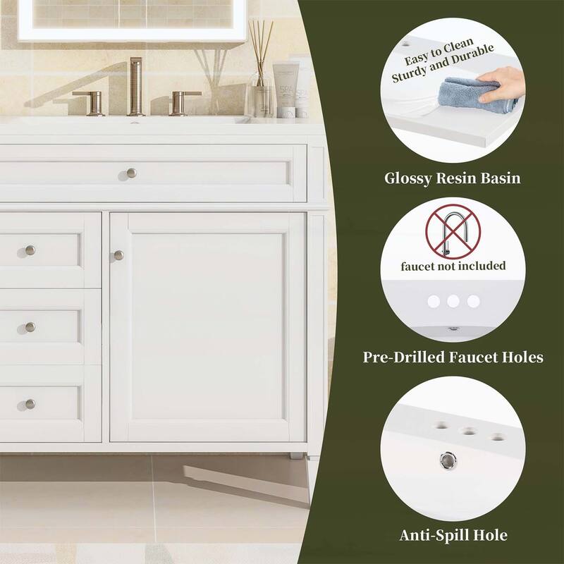 36'' Bathroom Vanity with Top Sink