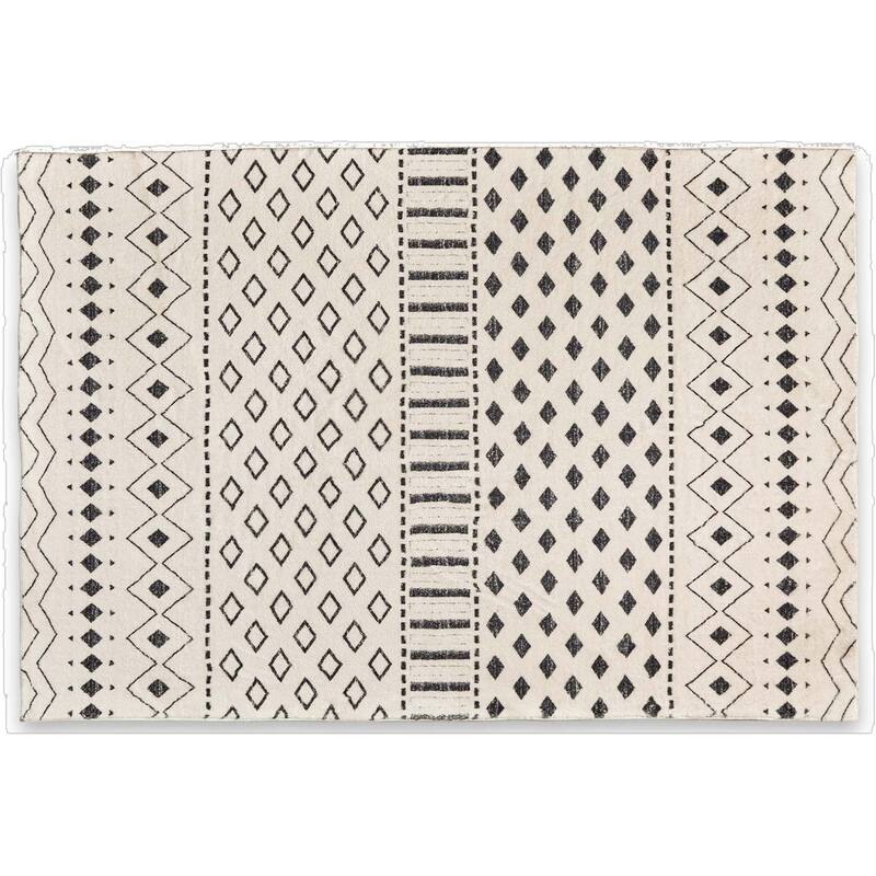 HomeRoots Tribal Modern, Contemporary Rectangle Area Rug