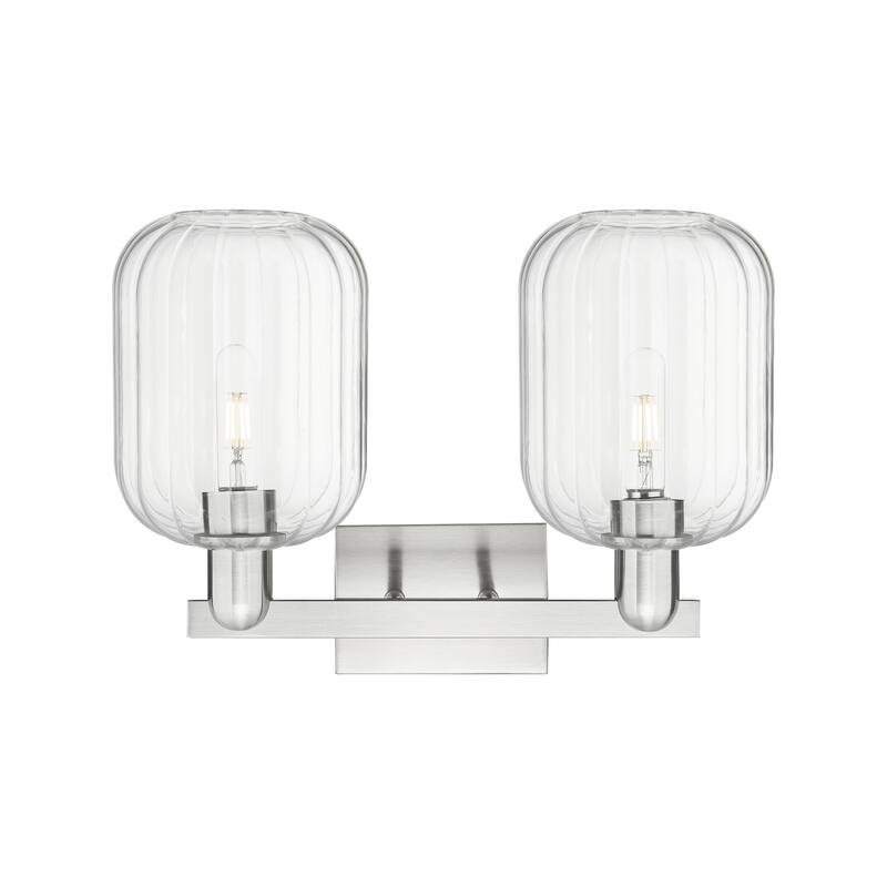 Innovations Lighting Downtown Urban - Preston - 2 Light 16" Jar Shade Bath Vanity Light
