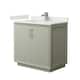 Option Light Green / White Quartz Top / Brushed Nickel