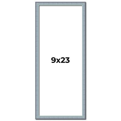 9x23 Frame Rustic Sky Blue Solid Wood Picture Frame | 0.75 Inch