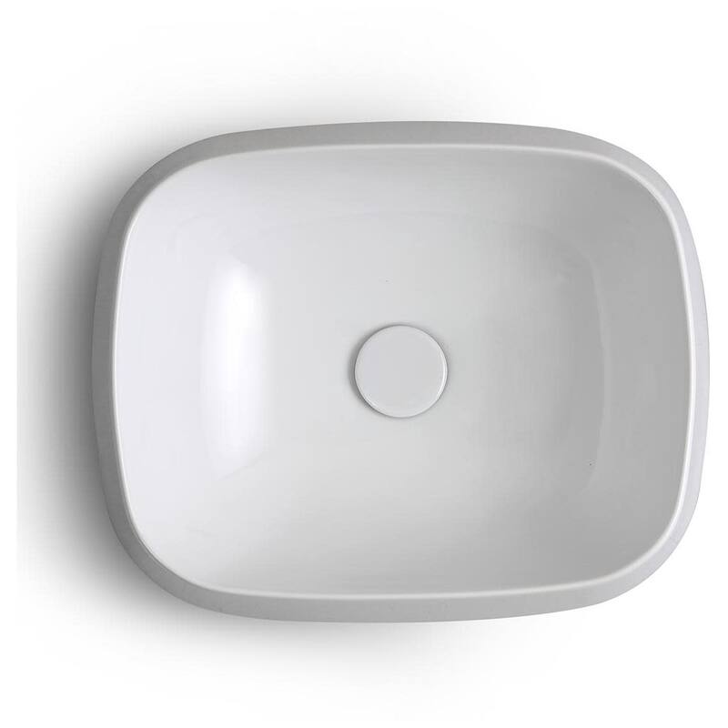 WS Bath Collections Mood TA 50.42 Mood 19-11/16" Rectangular Ceramic