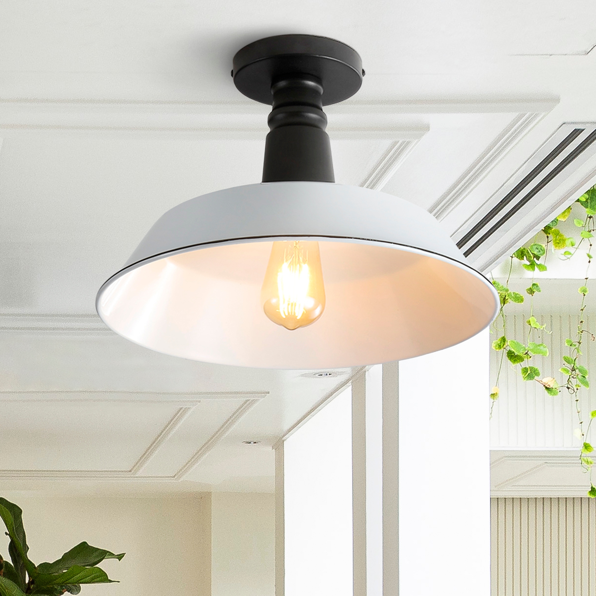 Y lighting flush deals mount