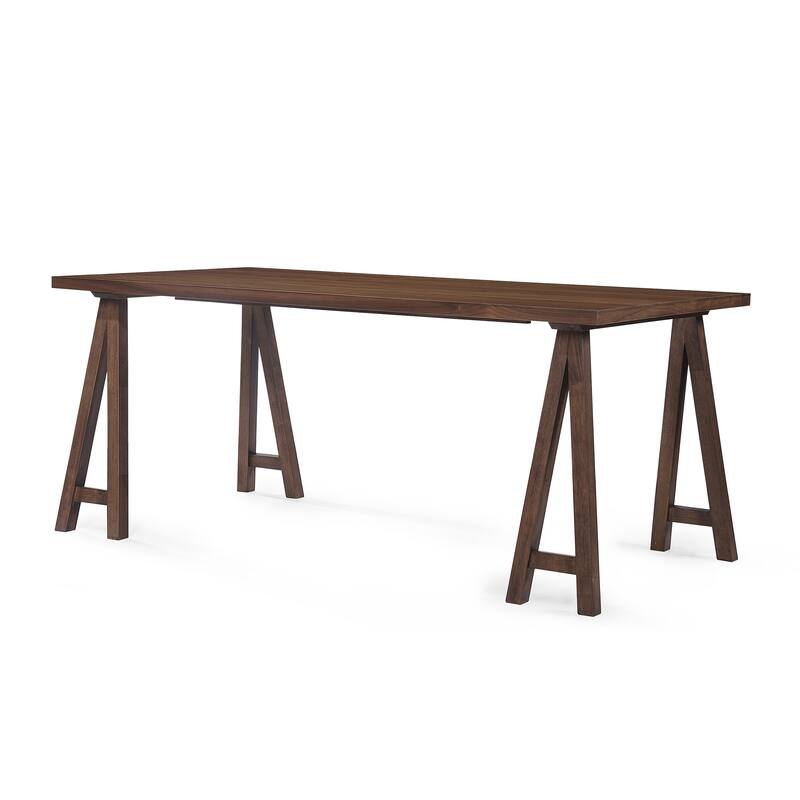 Roomfitters Modern Wood Dining Table with Sturdy A-Frame Base, Spacious Rectangular Kitchen Table, Walnut