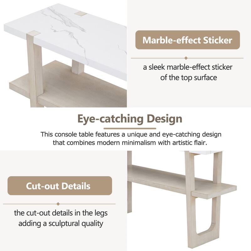 Wooden Base Multifunctional Console