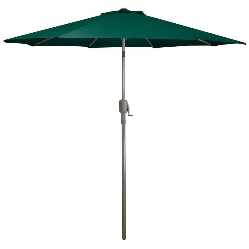 9ft Outdoor Patio Market Umbrella with Hand Crank and Tilt