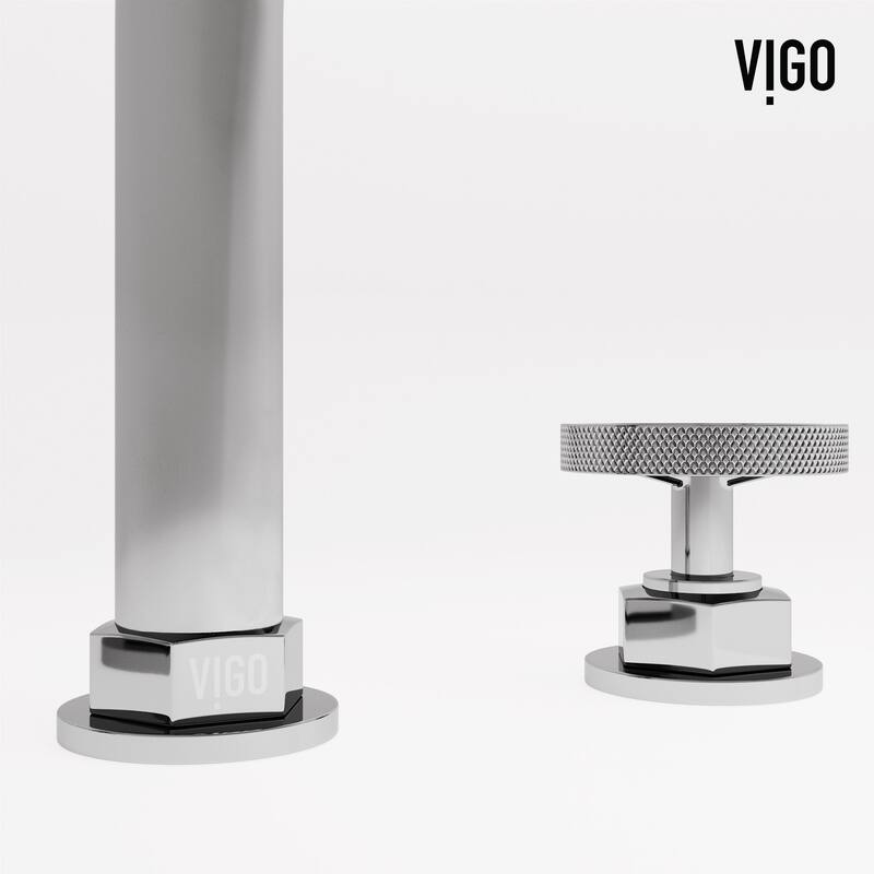 Vigo VG01305 Hart 1.2 GPM 8" H Double Handle Widespread Bathroom