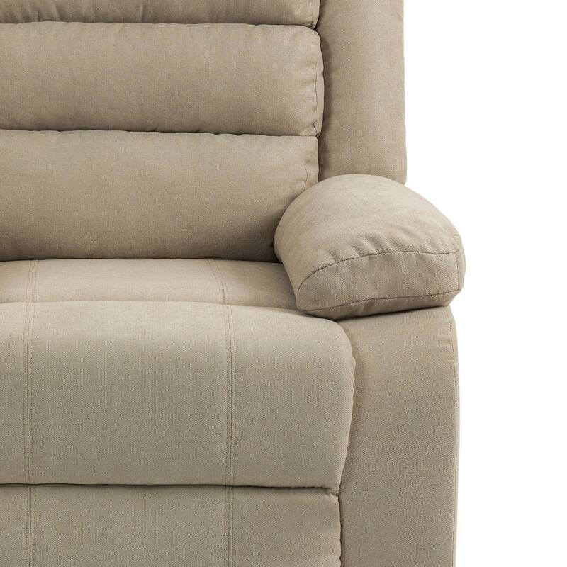 Modern 36'' W Cotton/ Corduroy Push Back Manual Recliner Chair