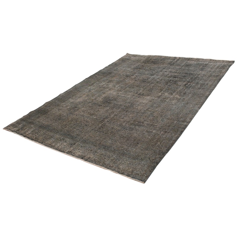 ECARPETGALLERY Hand-knotted Color Transition Dark Teal Wool Rug - 9'3 x 12'7