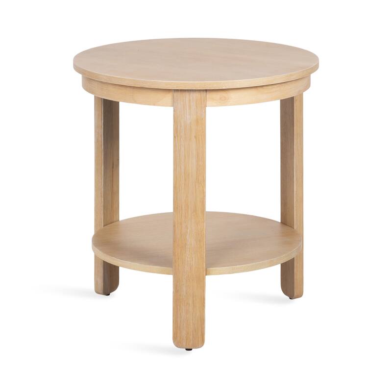 Kate and Laurel Foxford Round Wood Side Table