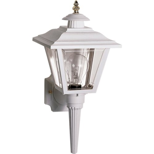 Nuvo Lighting 77/897 Single Light 17" Coach Wall Lantern with Brass Trimmed Acrylic Panels