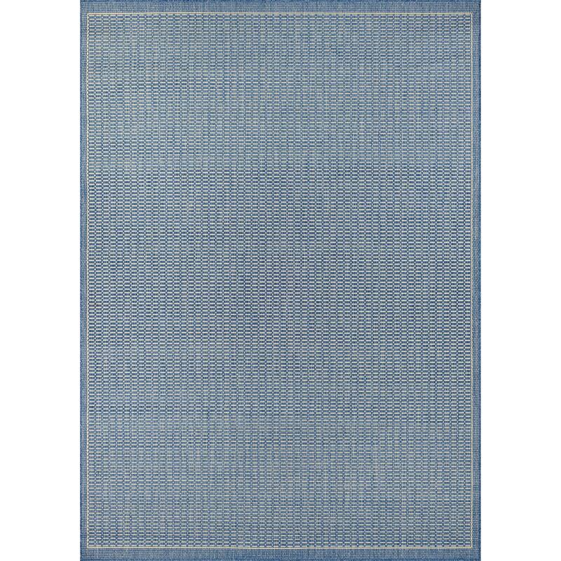 Pergola Deco Indoor/ Outdoor Area Rug - 5'3" x 7'6" - Blue