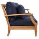 preview thumbnail 27 of 137, SAFAVIEH Couture Outdoor Martinique Solid Wood Patio Sofa