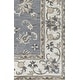 preview thumbnail 2 of 5, Alora Decor Liberty Traditional Hand-Tufted Bordered Grey/Tan Area Rug