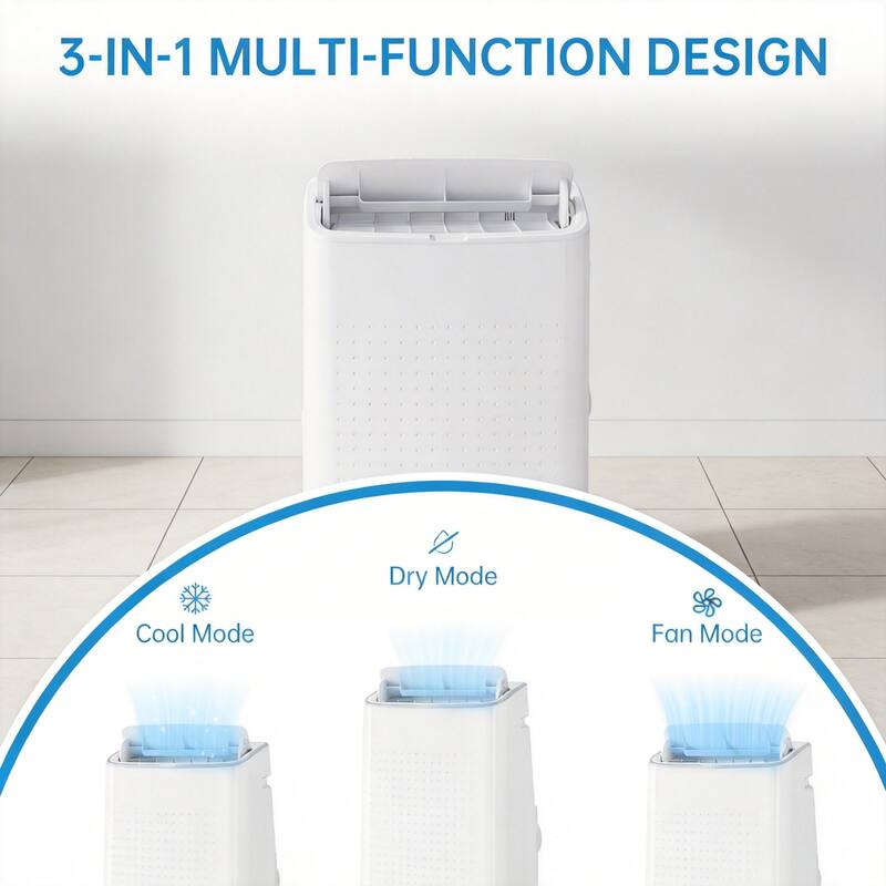 14000 BTU 3 in-1 Ac Unit, With Dehumidifier & Fan Mode