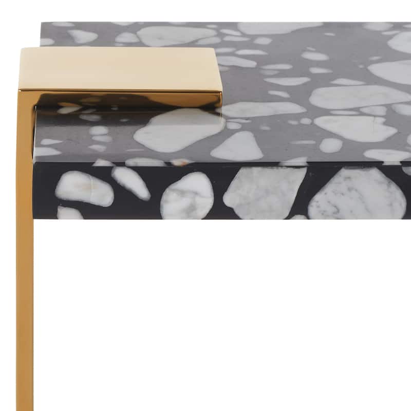 SAFAVIEH Couture Shiloh Acrylic Drink Table - 9.8" W x 9.8" L x 24" H - 10Wx10Dx24H