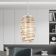preview thumbnail 1 of 5, Maxax 1 - Light Clear/Chrome/Blue Single Pendant Amber
